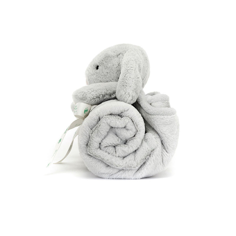 Jellycat Bashful Silver Bunny Blankie (BLNK4BS)-4