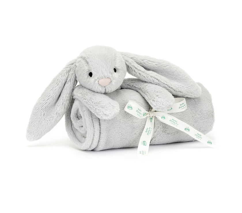 Jellycat Bashful Silver Bunny Blankie (BLNK4BS)