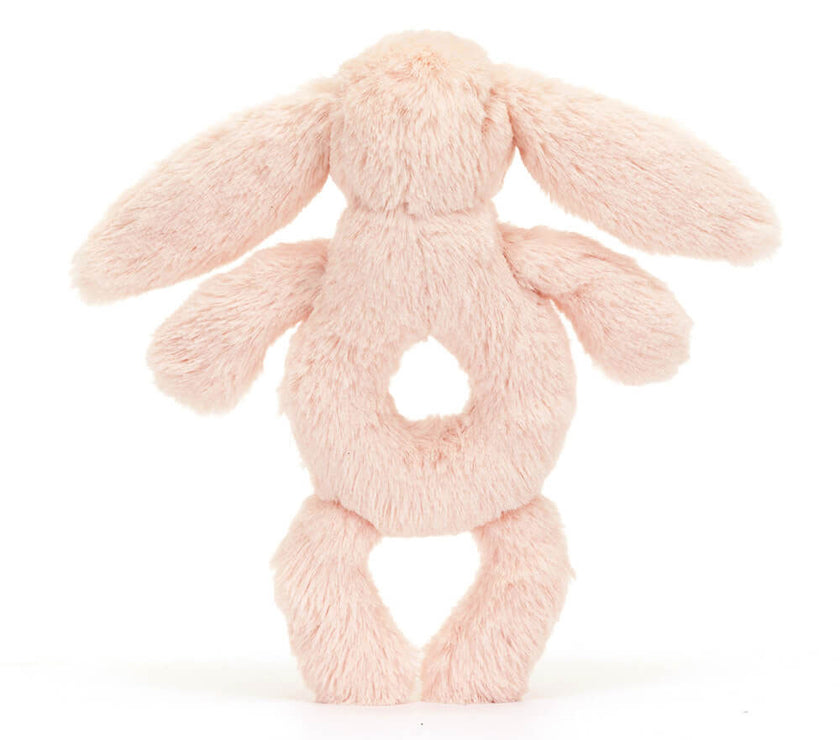 Jellycat Bashful Blush Bunny Ring Rattle (BRR4BLU)