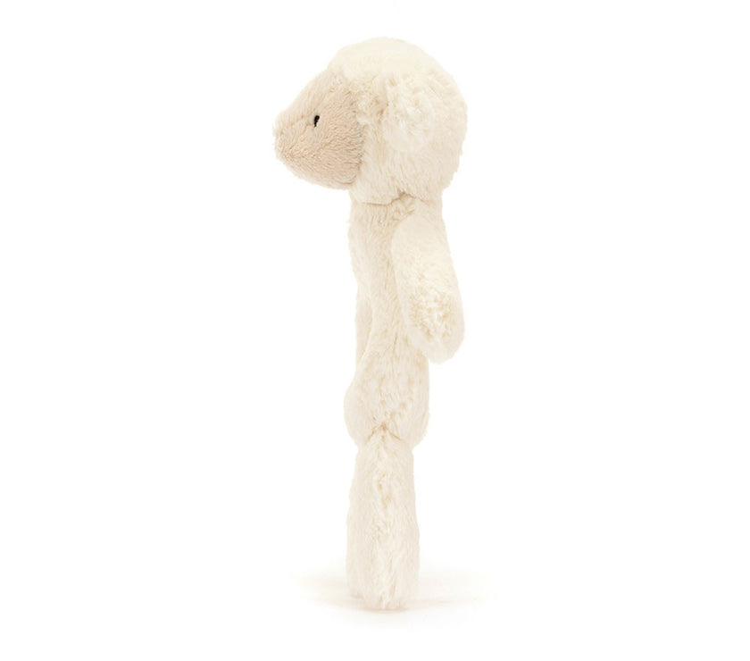 Jellycat Bashful Lamb Ring Rattle (BRR4LAM)