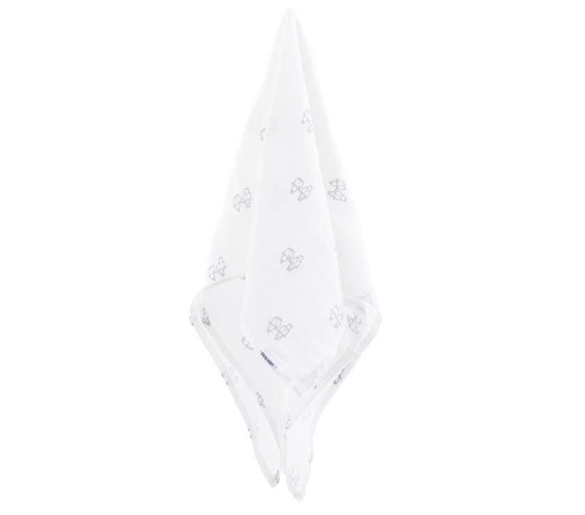 KIKI & SEBBY® Bamboo Cotton Muslin Swaddle Blankets – 2 pack
