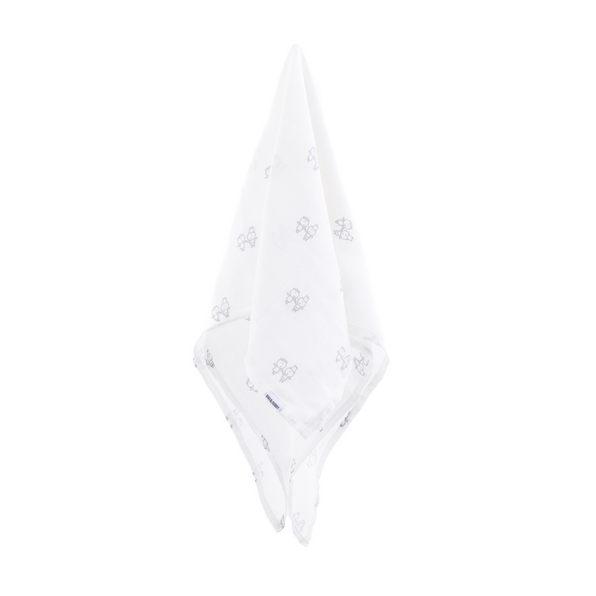 KIKI & SEBBY® Bamboo Cotton Muslin Swaddle Blankets – 2 pack