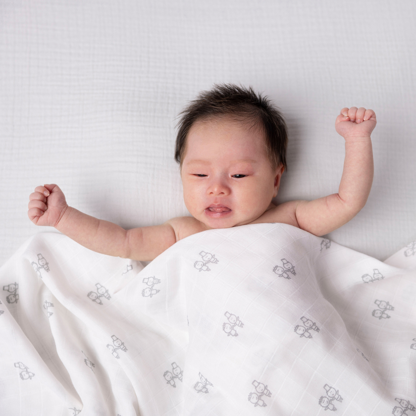 KIKI & SEBBY® Bamboo Cotton Muslin Swaddle Blankets – 2 pack