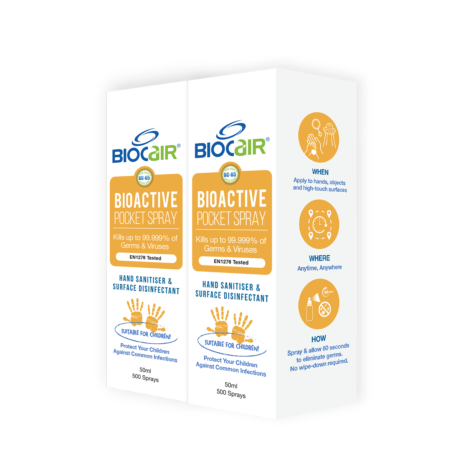 BioActive Pocket Spray, 50ml, 2-pack