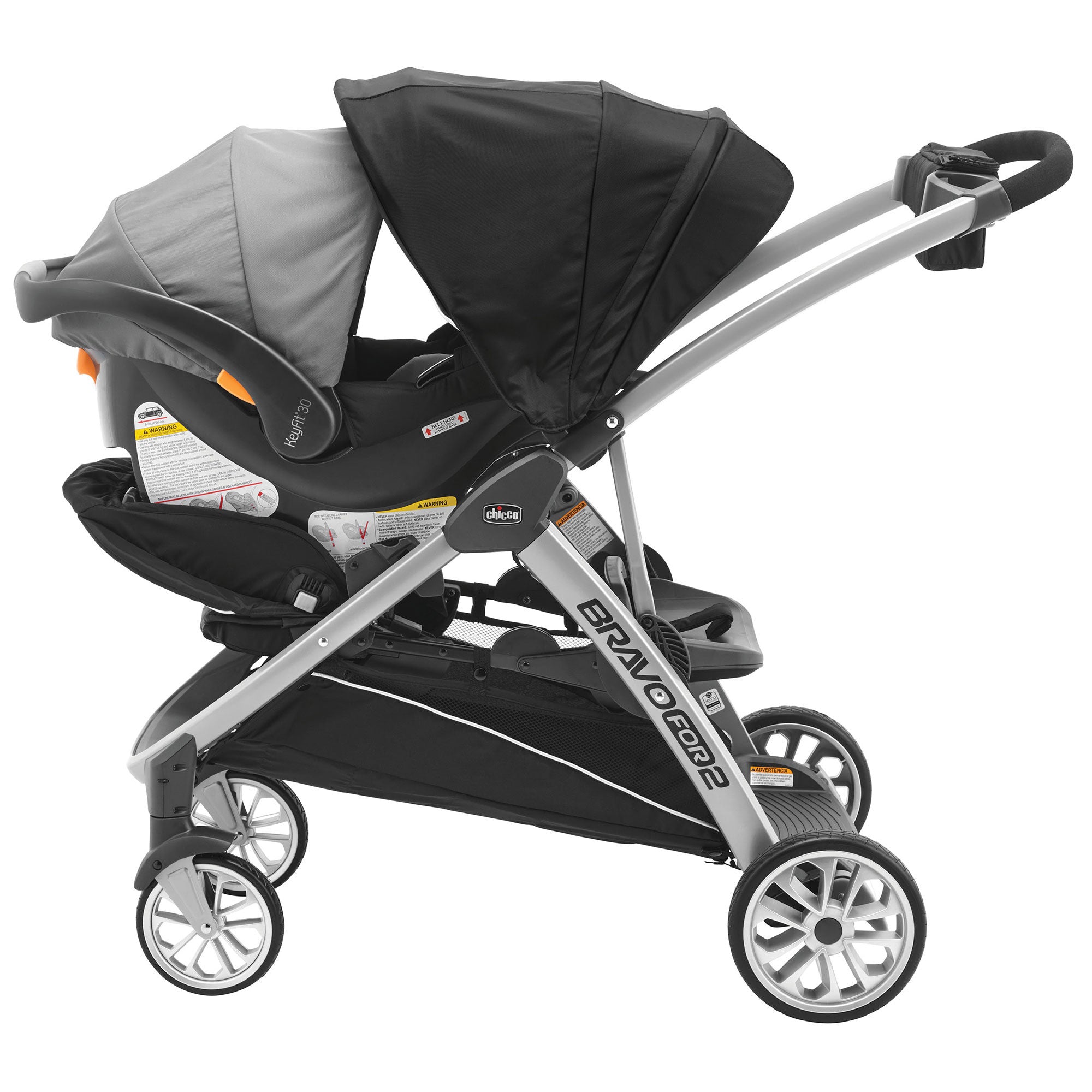 Chicco BravoFor2 Standing/Sitting Double Stroller 00079135720070