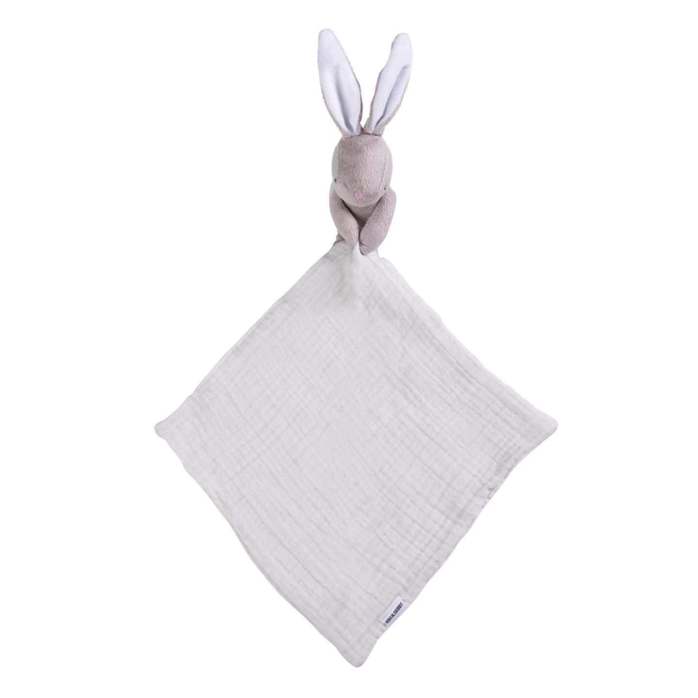 Kiki and Sebby Bunny Comforter (Grey Muslin)