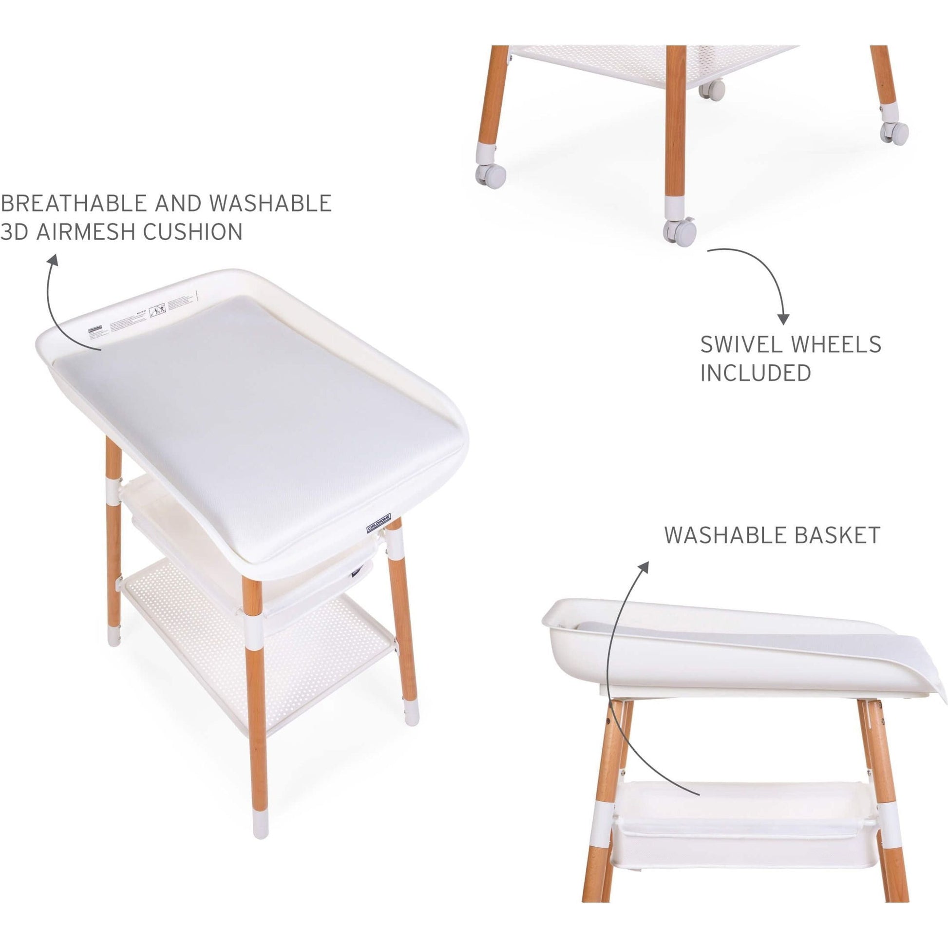 Childhome Evolux Changing Table - Natural White-4