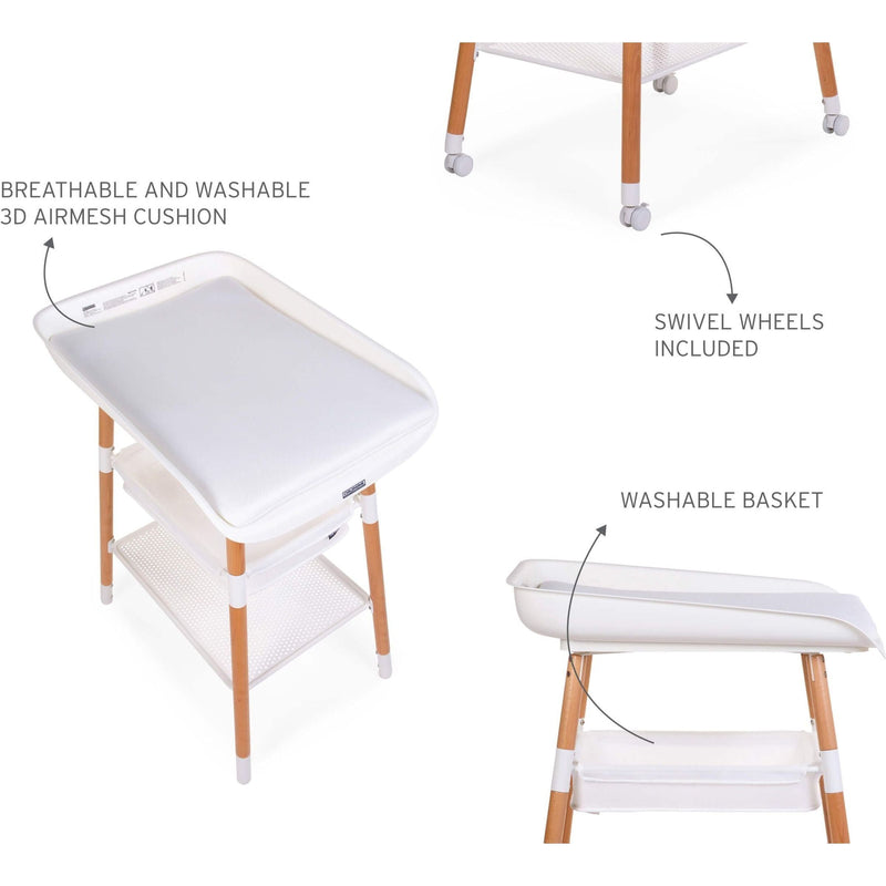 Childhome Evolux Changing Table - Natural White-4