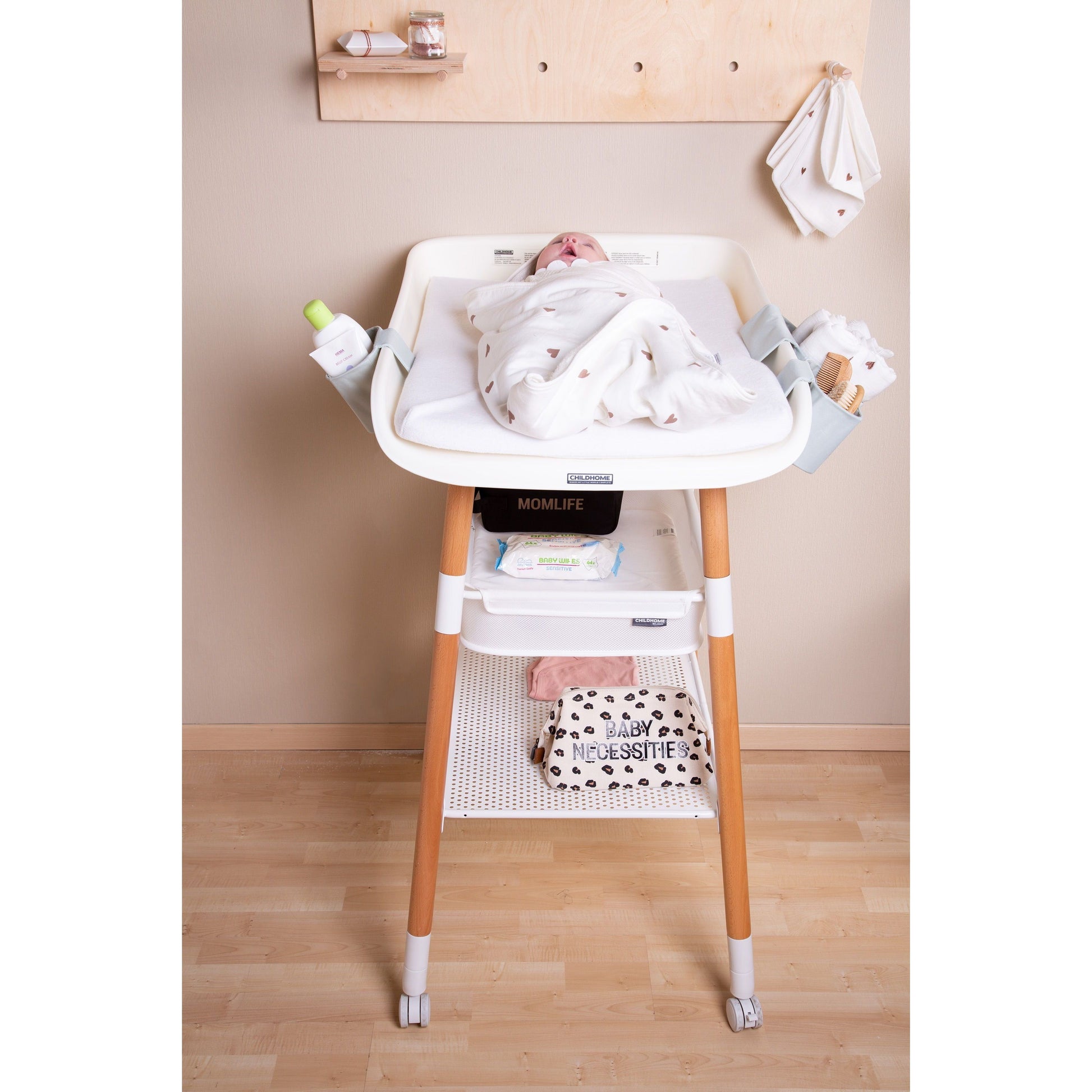 Childhome Evolux Changing Table - Natural White-6