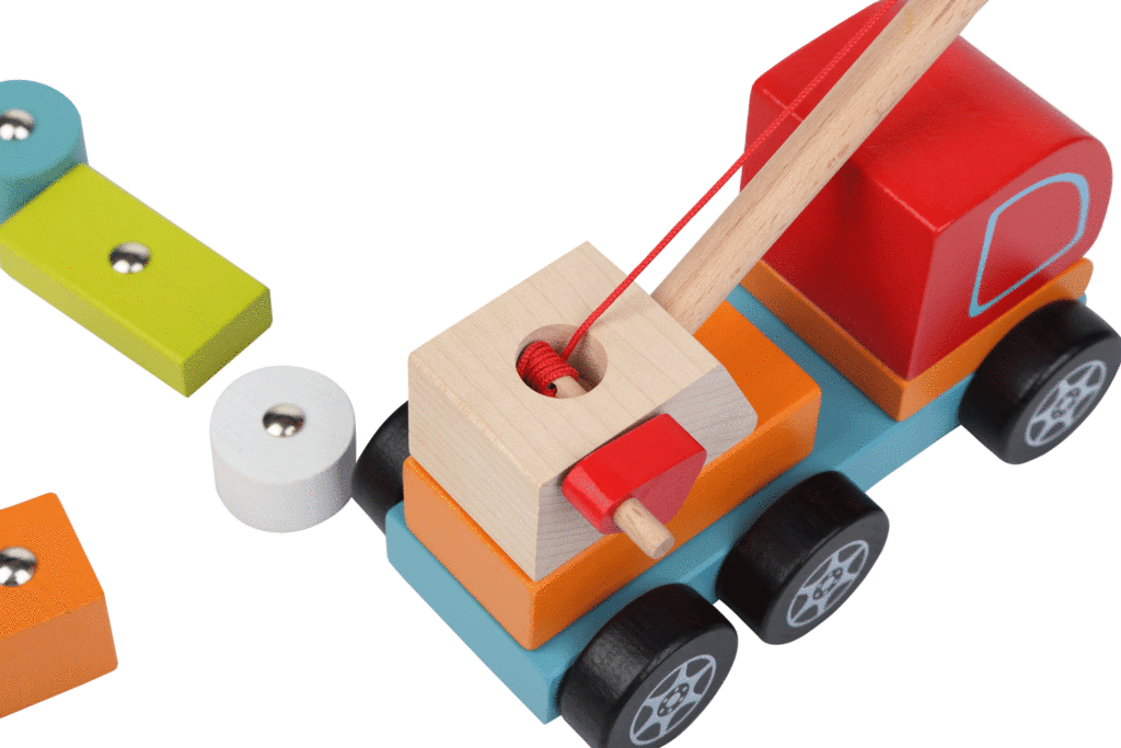 Cubika Wooden Crane Truck