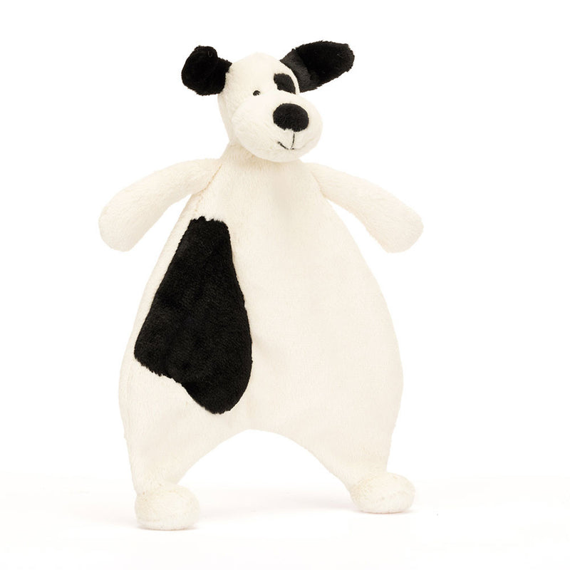 Jellycat Bashful Black & Cream Puppy Comforter (CMF4BCP)-1
