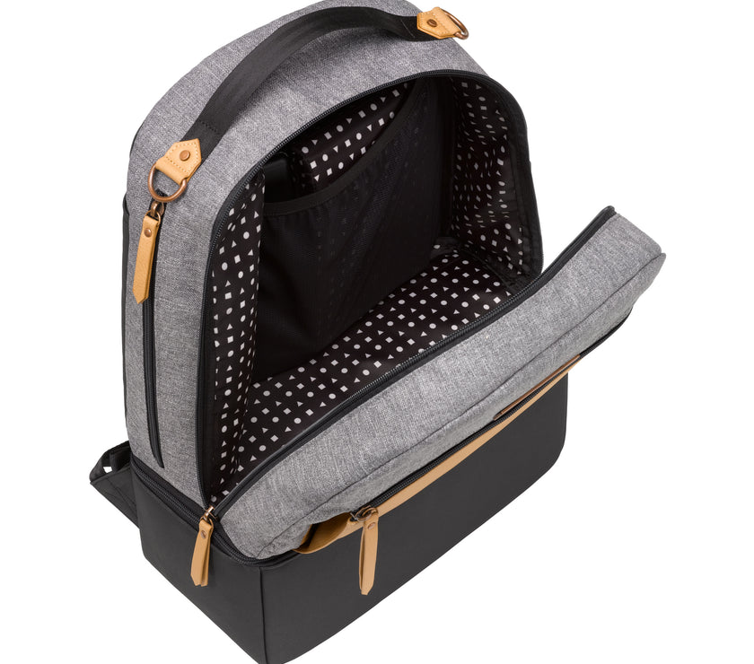 Petunia Pickle Bottom Axis Backpack: Camel/Graphite (CNY Promo + GWP)