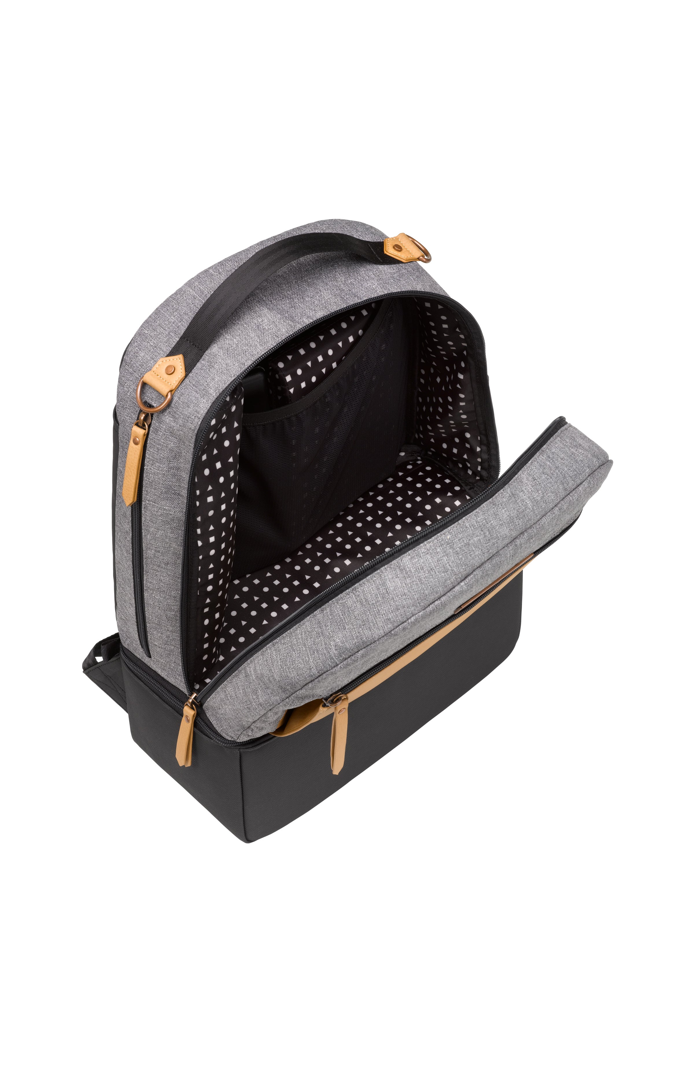 Petunia Pickle Bottom Axis Backpack: Camel/Graphite