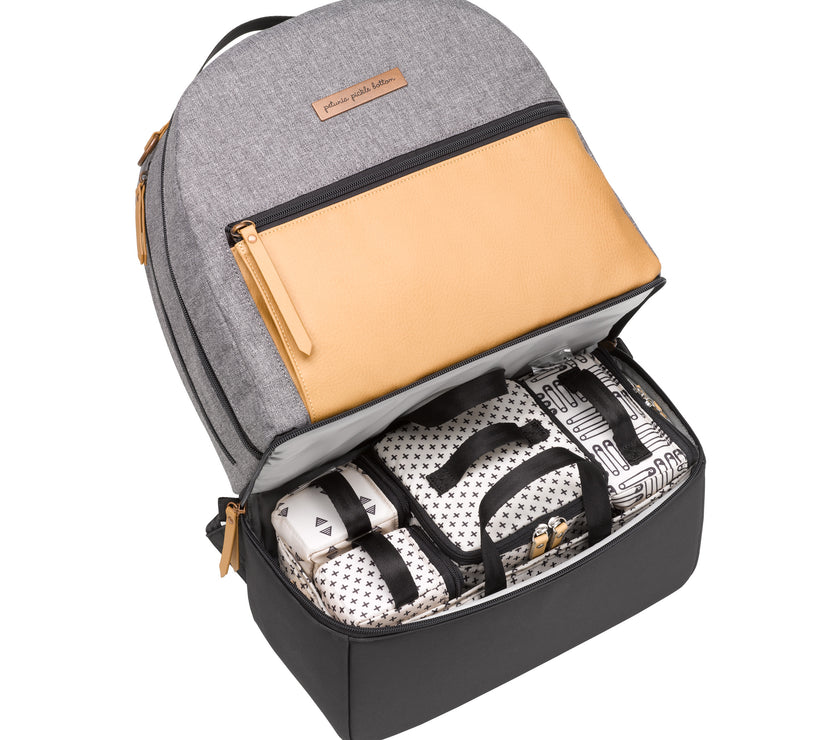 Petunia Pickle Bottom Axis Backpack: Camel/Graphite (CNY Promo + GWP)