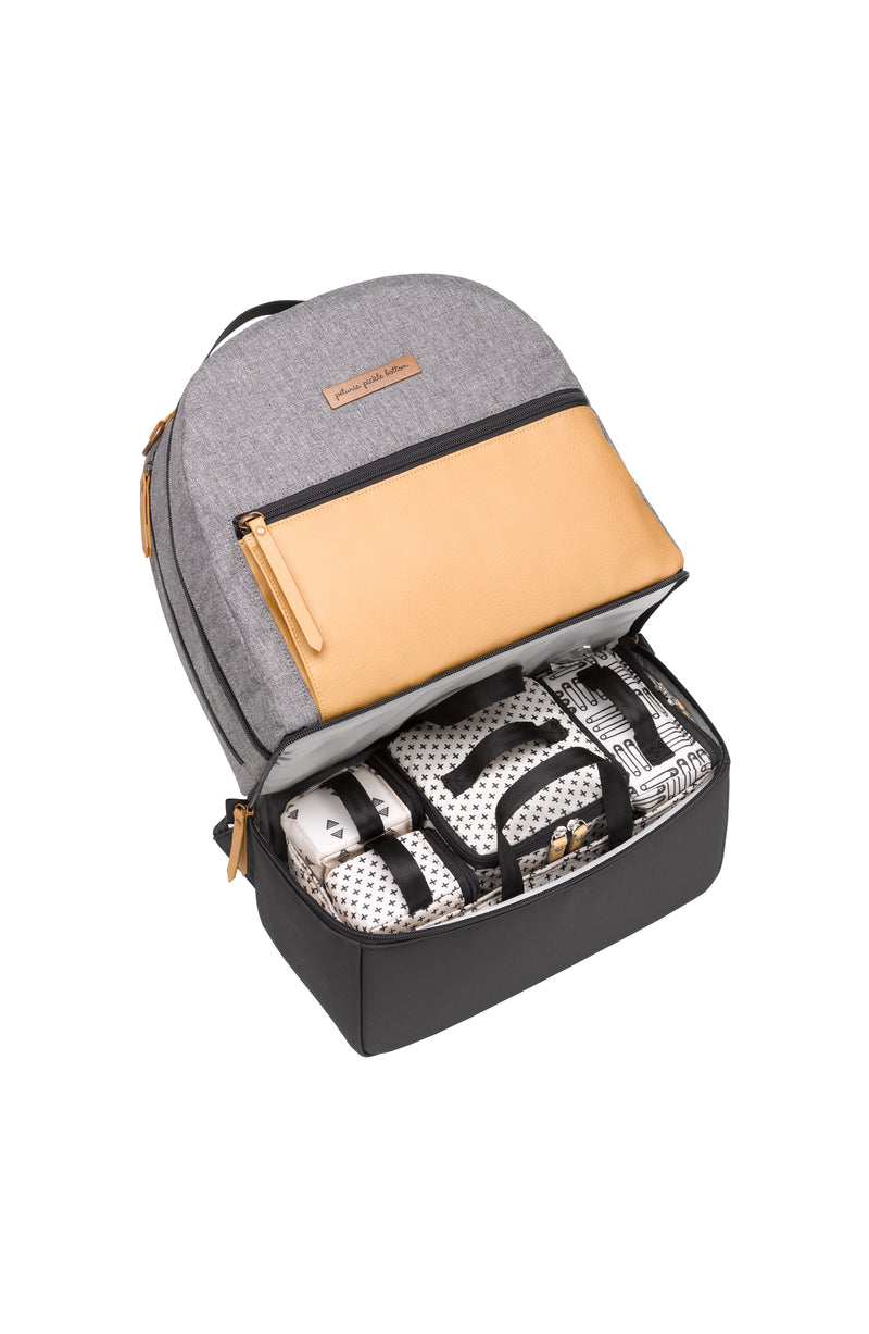 Petunia Pickle Bottom Axis Backpack: Camel/Graphite-8