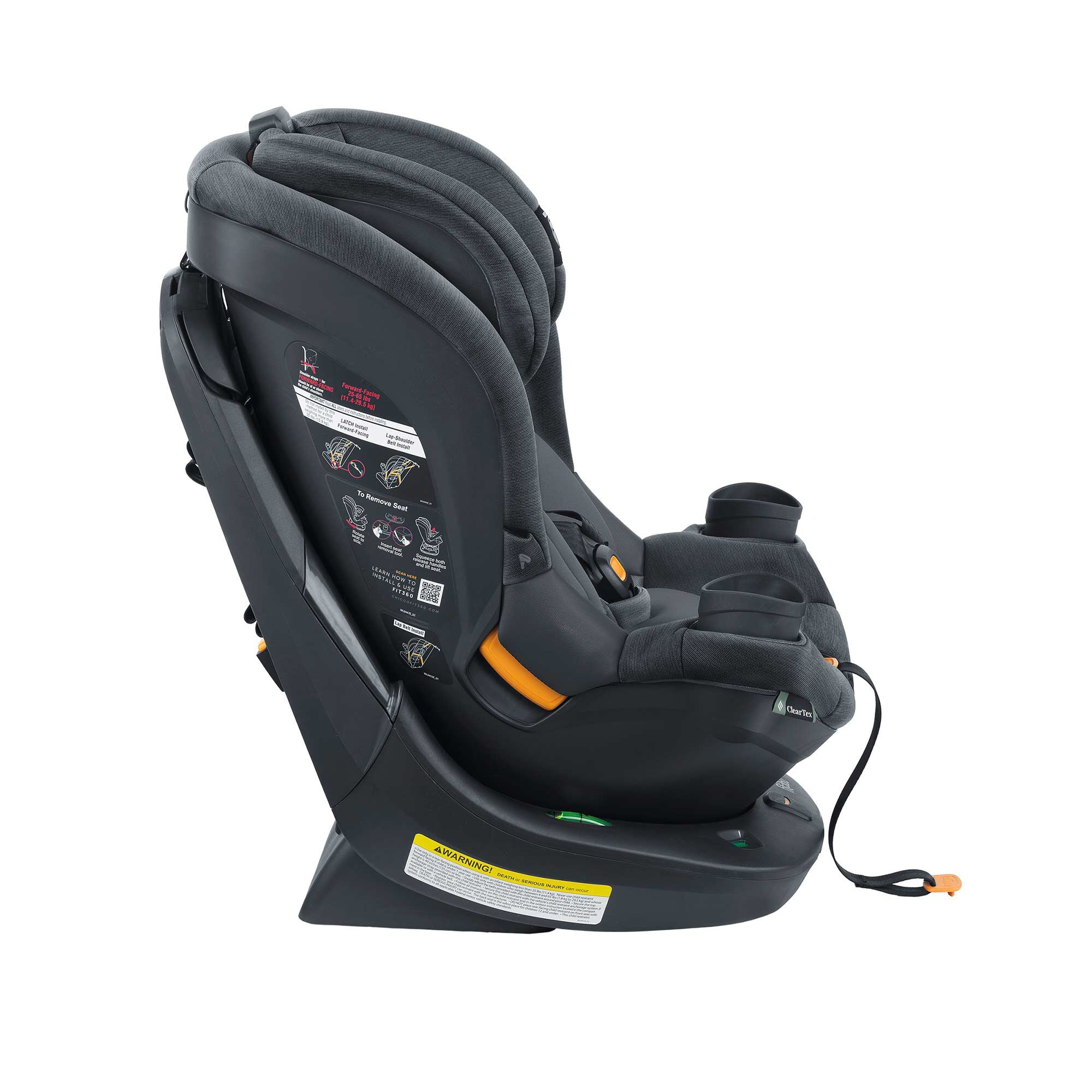 Chicco Fit360 ClearTex Rotating Convertible Car Seat 06079690950070