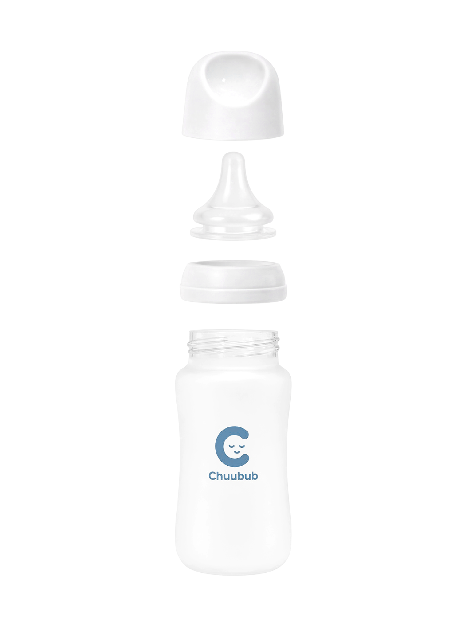 Set of Two: SiliGlass Milk Bottle 150ml