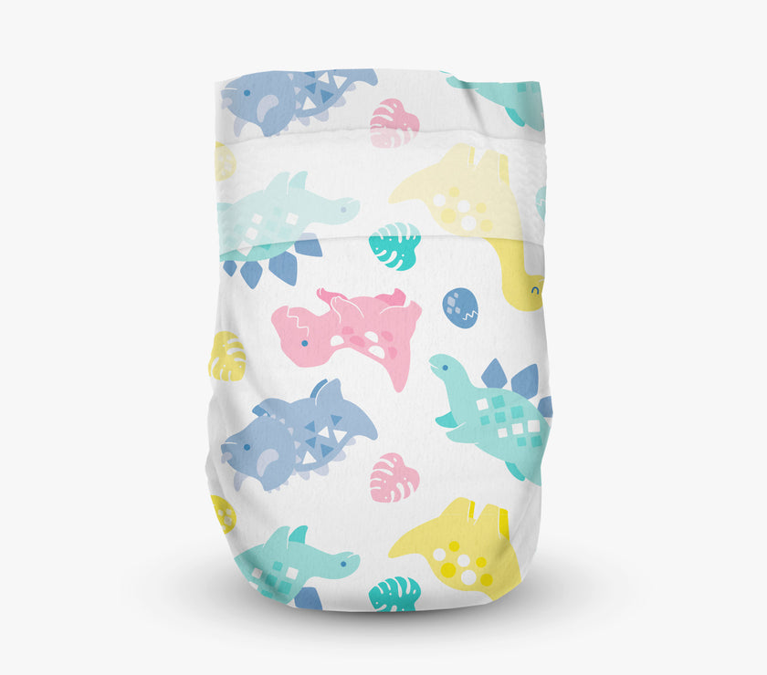 Offspring Fashion Newborn Diapers (1 carton - 4 packets) - Random Designs