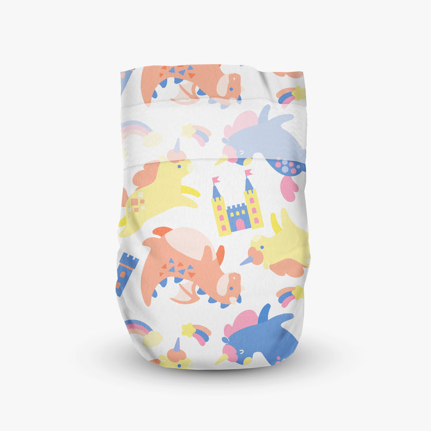 Offspring Fashion Newborn Diapers (1 carton - 4 packets) - Random Designs