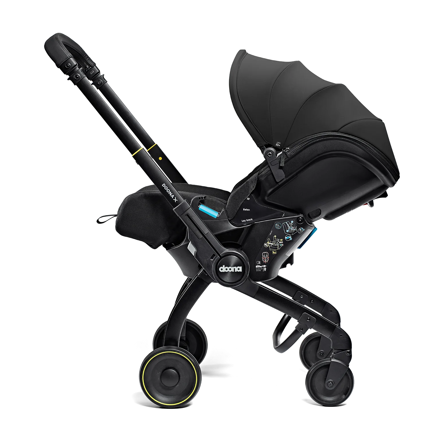 Doona X Car Seat & Stroller - Nitro Black (Pre Order + Free 1 year Comprehensive Warranty)