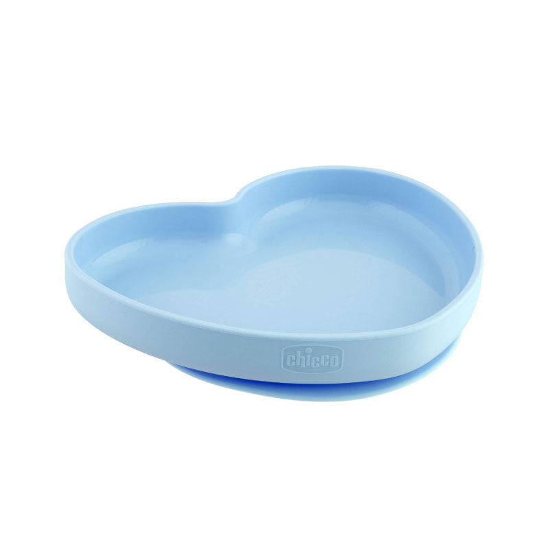 Chicco Easy Plate Silicone Heart Shaped Plate 9m+