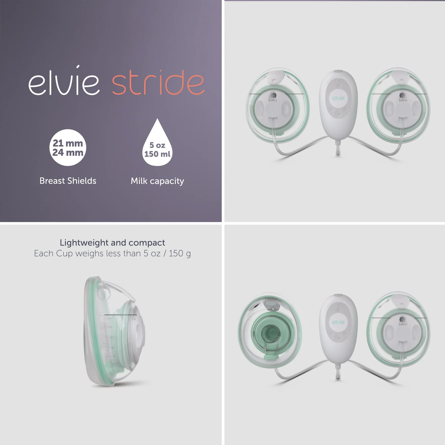 Elvie Stride Double - Hospital Grade Breast Pump
