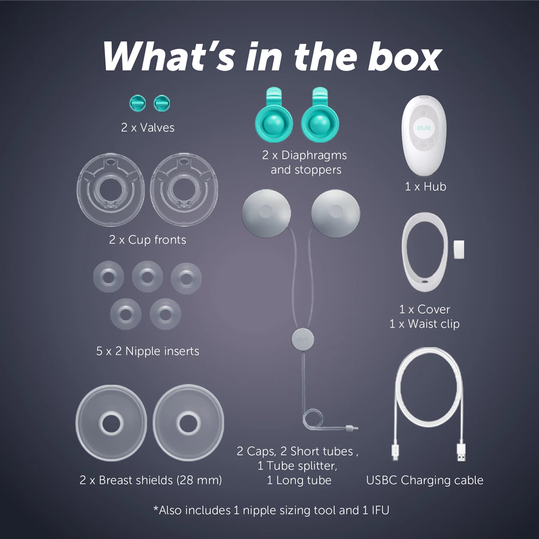 Elvie Stride 2 Double - Soft-Silicone Hospital Grade Breast Pump-2