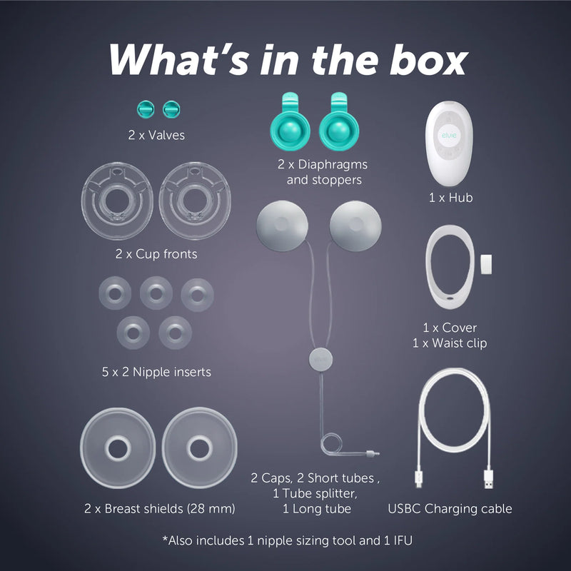 Elvie Stride 2 Double - Soft-Silicone Hospital Grade Breast Pump-2