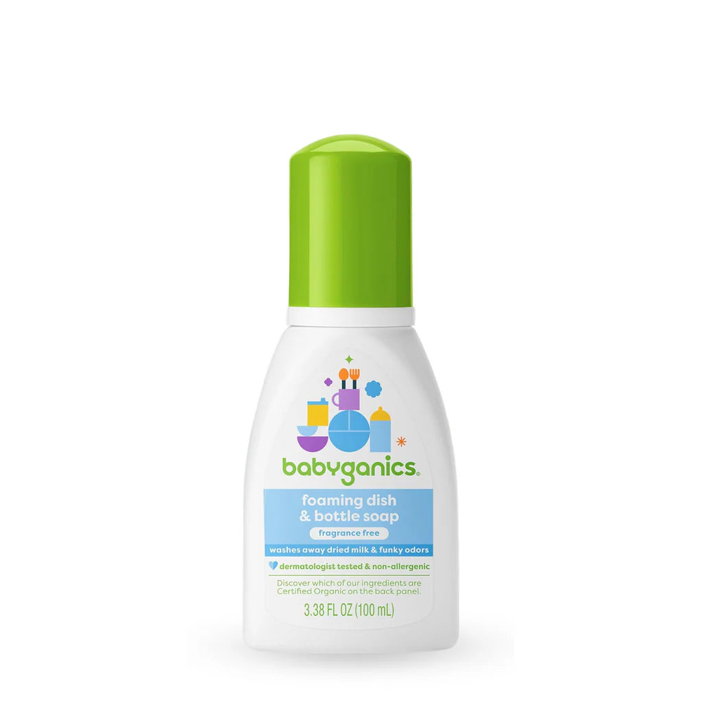 Babyganics foaming dish & bottle soap, fragrance free
