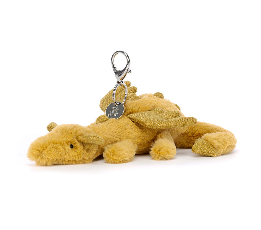 Jellycat Golden Dragon Bag Charm (GLD4BC)