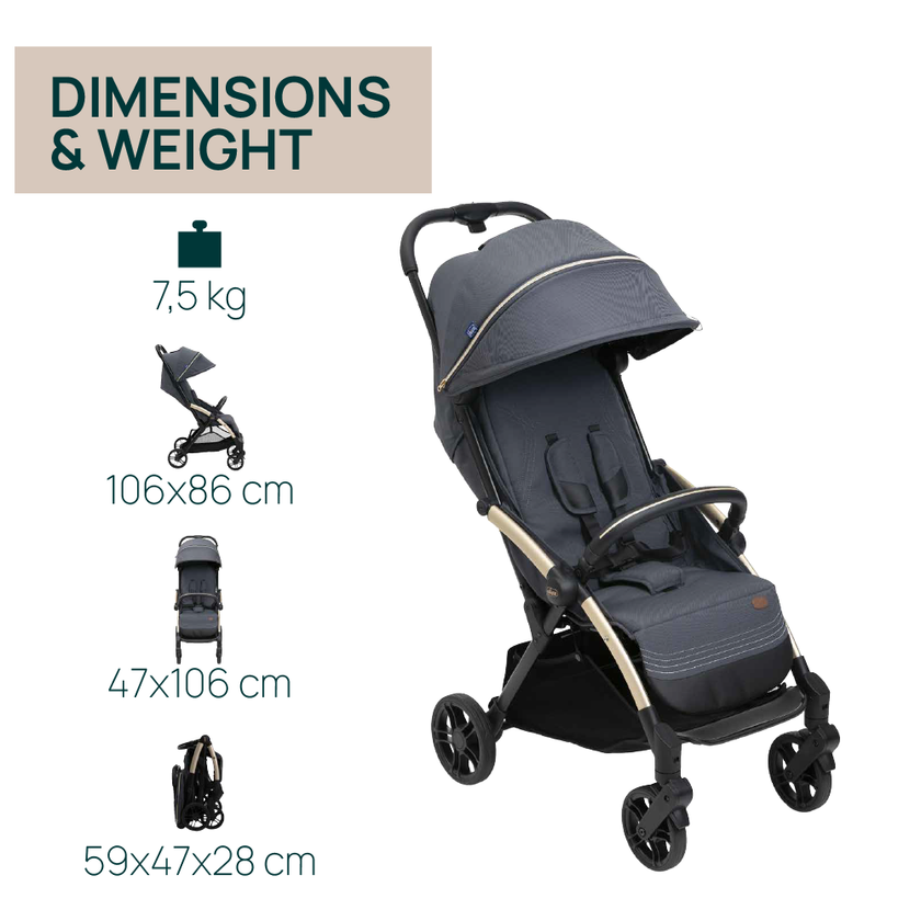 Chicco Goody XPlus Auto Fold Stroller (assorted colours)