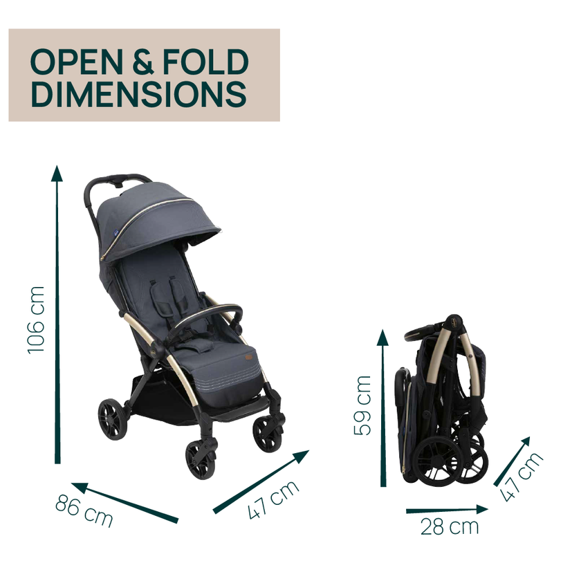 Chicco Goody XPlus Auto Fold Stroller (assorted colours)