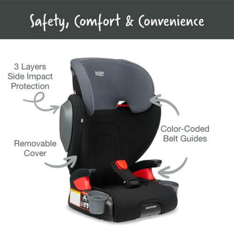 Britax - HighPoint Backless US - BOOSTER SEATS - Black Ombre