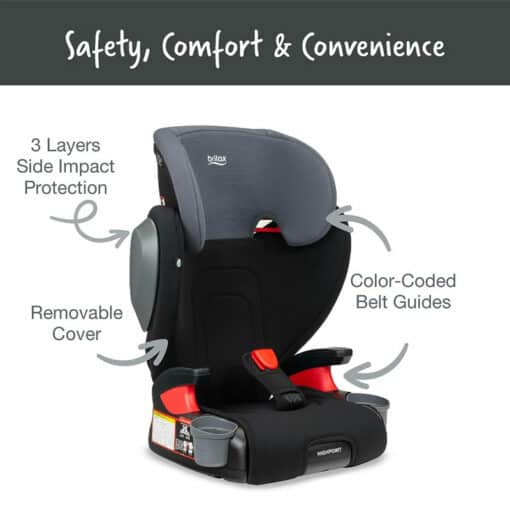 Britax - HighPoint Backless US - BOOSTER SEATS - Black Ombre-3
