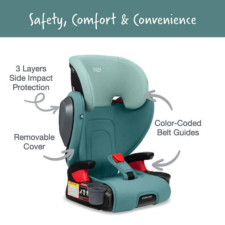 Britax - HighPoint Backless US - BOOSTER SEATS - Green Ombre