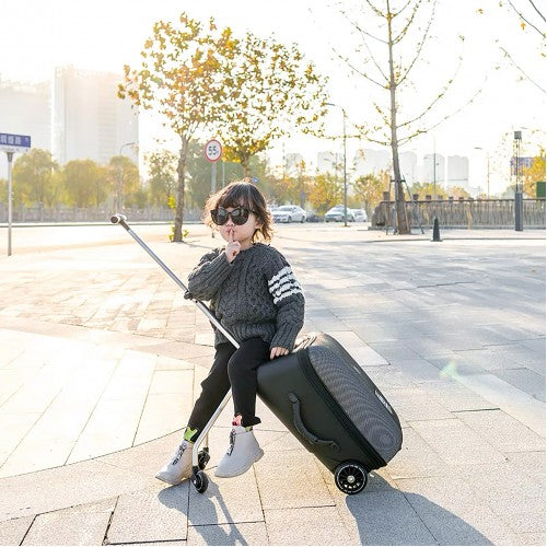 Koku Baby Travel Stroller/Ride On Cabin Size Expandable Luggage - Black-2