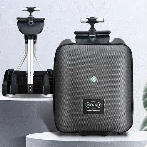 Koku Baby Travel Stroller/Ride On Cabin Size Expandable Luggage - Black-5