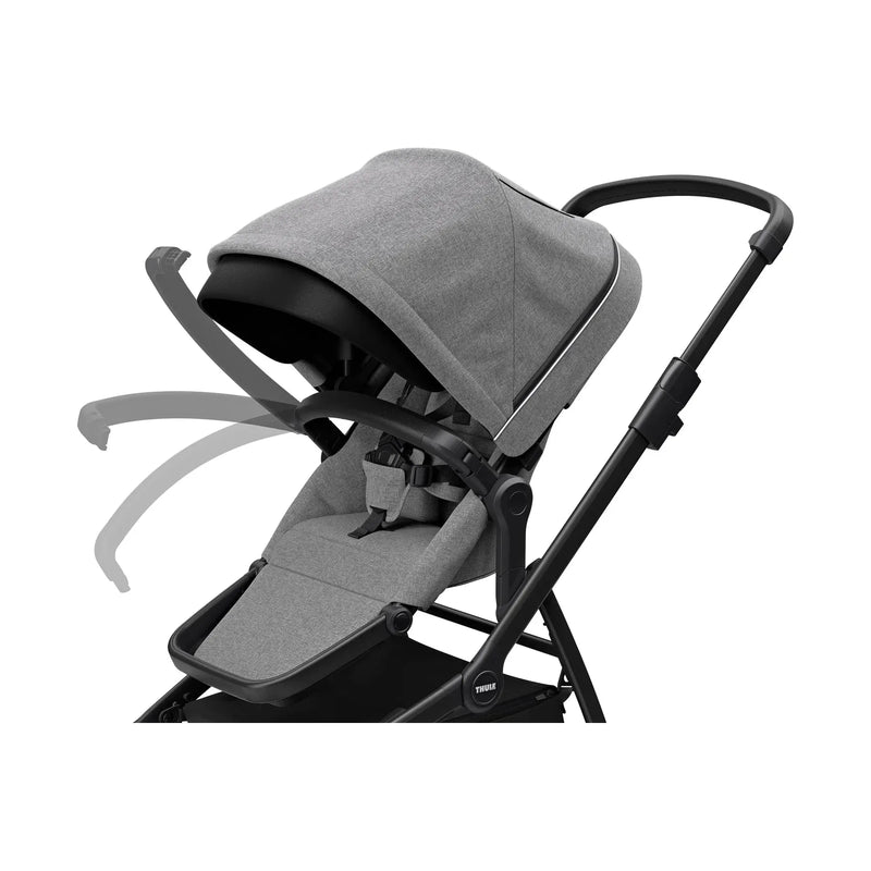 Thule Sleek: Convertible Single-to-Double Urban Stroller + Sibling Seat-8