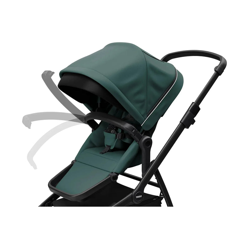 Thule Sleek: Convertible Single-to-Double Urban Stroller + Sibling Seat-14