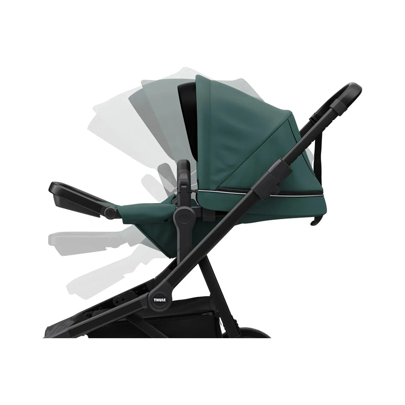Thule Sleek: Convertible Single-to-Double Urban Stroller + Sibling Seat-16
