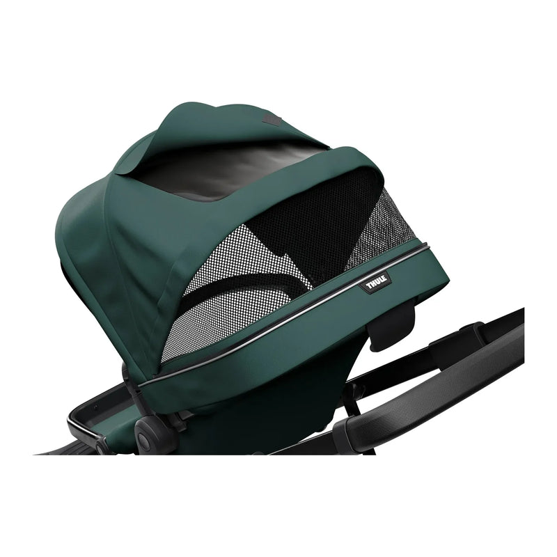 Thule Sleek: Convertible Single-to-Double Urban Stroller + Sibling Seat-17