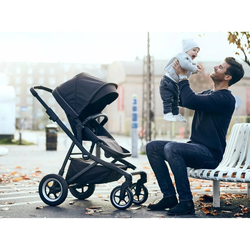 Thule Sleek: Convertible Single-to-Double Urban Stroller + Sibling Seat-35