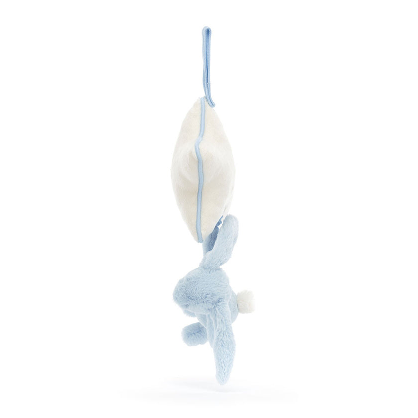 Jellycat Bashful Blue Bunny Musical Pull (MP4BB)