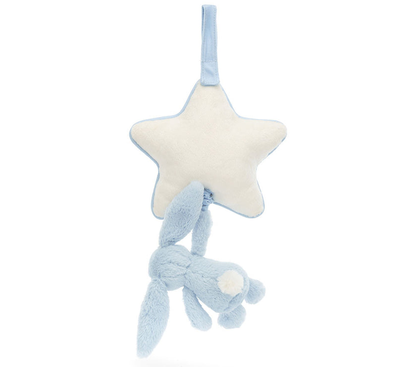 Jellycat Bashful Blue Bunny Musical Pull (MP4BB)