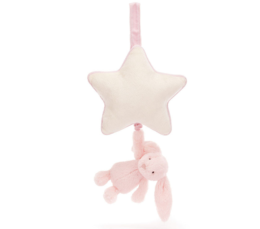 Jellycat Bashful Pink Bunny Musical Pull (MP4BP)