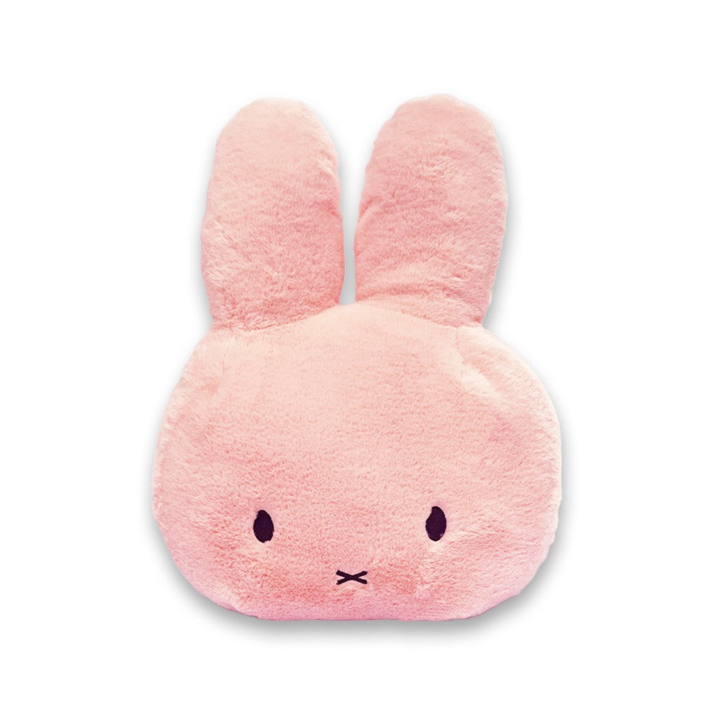 Miffy Cushion Head Fluffy Pastel Pink 50x40x15cm-1