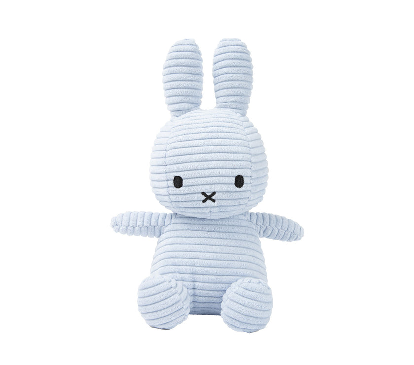 Miffy Sitting Corduroy Ice Blue 23cm