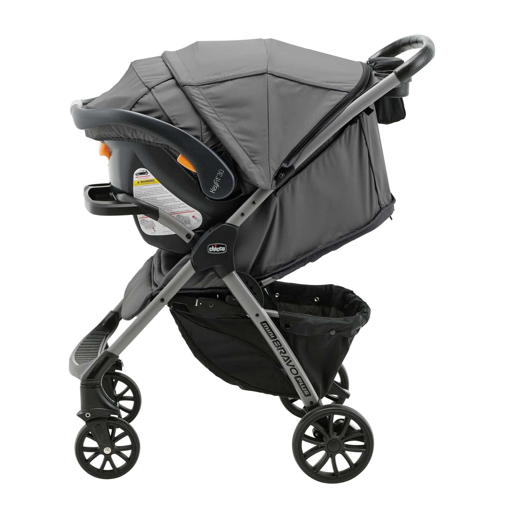 Chicco Mini Bravo Plus Travel System - Slate-5