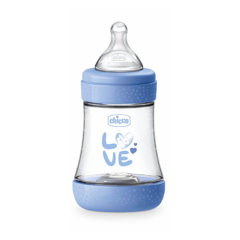 Chicco Perfect5 PP Silicone Feeding Bottle- 150ml/ 240ml/300ml (Pink/Blue)-4