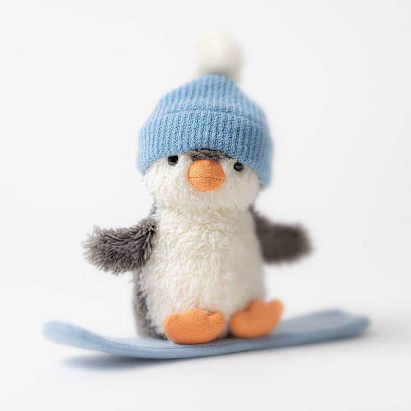 Jellycat Peanut Penguin Snowboarding-1